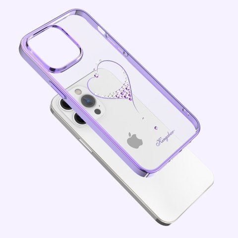 Etui do telefonu iPhone 14 Plus ozdobione kryształami Wish Series foletowe Etui do telefonu iPhone 14 Plus ozdobione kryształami Wish Series foletowe
