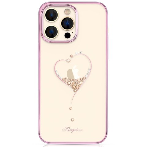 Etui do telefonu iPhone 14 Pro Max ozdobione kryształami Wish Series różowe Etui do telefonu iPhone 14 Pro Max ozdobione kryształami Wish Series różowe