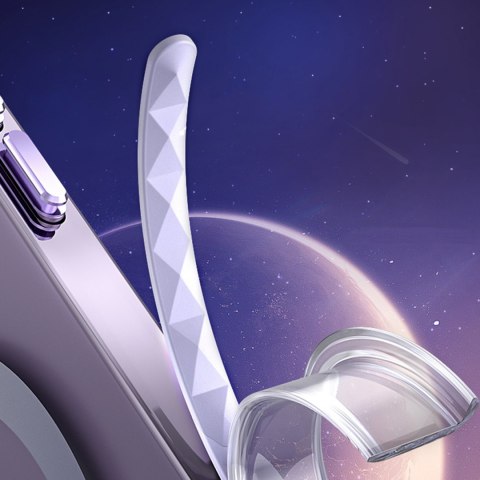 Magnetyczne etui iPhone 14 Plus MagSafe PQY Ice Crystal Series szare Magnetyczne etui iPhone 14 Plus MagSafe PQY Ice Crystal Series szare
