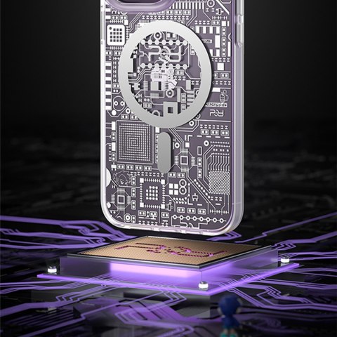 Magnetyczne etui iPhone 14 Pro MagSafe PQY Geek Series złote Magnetyczne etui iPhone 14 Pro MagSafe PQY Geek Series złote