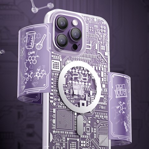 Magnetyczne etui iPhone 14 Pro MagSafe PQY Geek Series złote Magnetyczne etui iPhone 14 Pro MagSafe PQY Geek Series złote