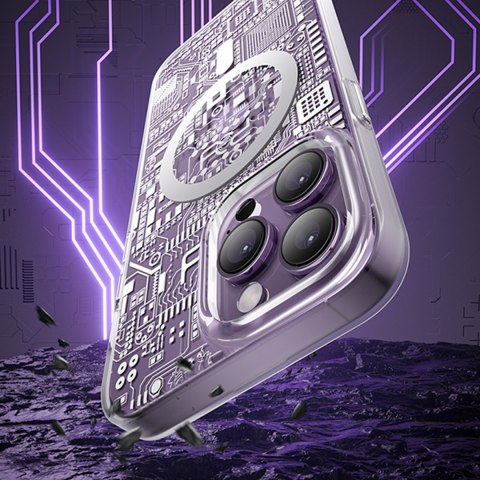 Magnetyczne etui iPhone 14 Pro MagSafe PQY Geek Series złote Magnetyczne etui iPhone 14 Pro MagSafe PQY Geek Series złote