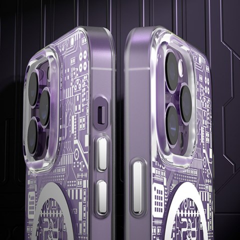 Magnetyczne etui iPhone 14 Pro MagSafe PQY Geek Series złote Magnetyczne etui iPhone 14 Pro MagSafe PQY Geek Series złote