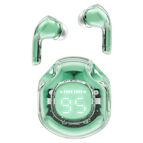Słuchawki bezprzewodowe Bluetooth TWS T8 miętowe Słuchawki bezprzewodowe Bluetooth TWS T8 miętowe