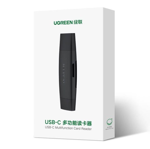 Adapter 2 wtyczki USB-A i USB-C czytnik kart SD i micro SD czarny Adapter 2 wtyczki USB-A i USB-C czytnik kart SD i micro SD czarny