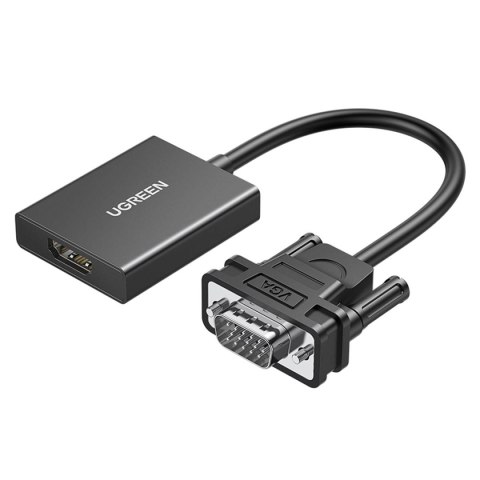 Adapter przejściówka z gniazda VGA na HDMI 15cm czarny Adapter przejściówka z gniazda VGA na HDMI 15cm czarny