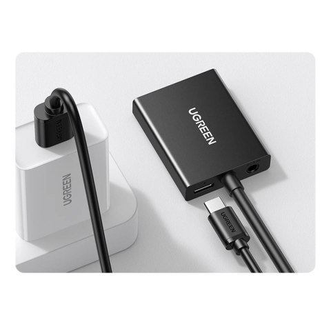 Adapter przejściówka z gniazda VGA na HDMI 15cm czarny Adapter przejściówka z gniazda VGA na HDMI 15cm czarny