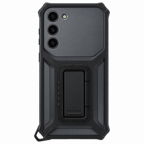 Etui pancerny pokrowiec z podstawką Samsung Galaxy S23+ Rugged Gadget Case szare Etui pancerny pokrowiec z podstawką Samsung Galaxy S23+ Rugged Gadget Case szare