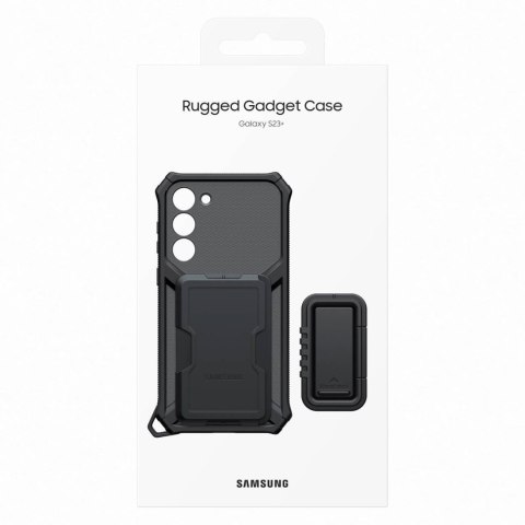 Etui pancerny pokrowiec z podstawką Samsung Galaxy S23+ Rugged Gadget Case szare Etui pancerny pokrowiec z podstawką Samsung Galaxy S23+ Rugged Gadget Case szare