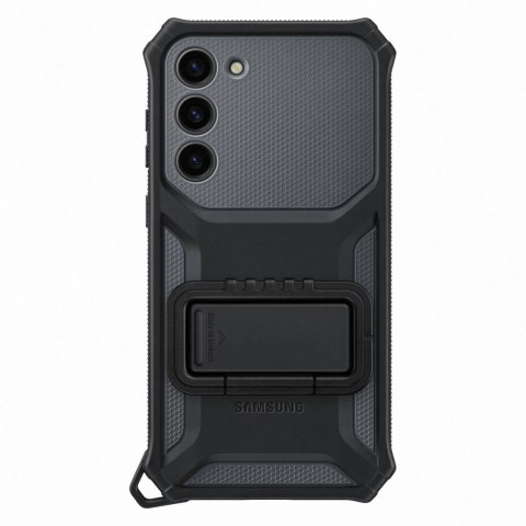 Etui pancerny pokrowiec z podstawką Samsung Galaxy S23+ Rugged Gadget Case szare Etui pancerny pokrowiec z podstawką Samsung Galaxy S23+ Rugged Gadget Case szare