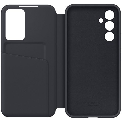Etui pokrowiec z klapką okienkiem portfel na kartę Galaxy A54 5G Smart View Wallet czarne Etui pokrowiec z klapką okienkiem portfel na kartę Galaxy A54 5G Smart View Wallet czarne