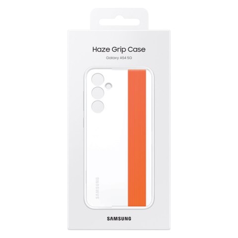Etui pokrowiec z paskiem Samsung Galaxy A54 5G Haze Grip Case białe Etui pokrowiec z paskiem Samsung Galaxy A54 5G Haze Grip Case białe