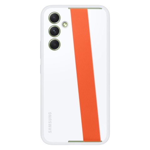 Etui pokrowiec z paskiem Samsung Galaxy A54 5G Haze Grip Case białe Etui pokrowiec z paskiem Samsung Galaxy A54 5G Haze Grip Case białe