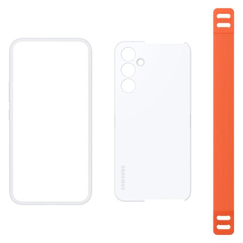 Etui pokrowiec z paskiem Samsung Galaxy A54 5G Haze Grip Case białe Etui pokrowiec z paskiem Samsung Galaxy A54 5G Haze Grip Case białe