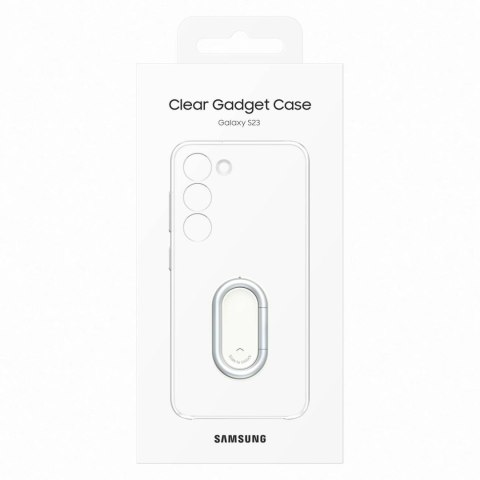 Etui pokrowiec z podstawką Samsung Galaxy S23 Clear Gadget Case przezroczyste Etui pokrowiec z podstawką Samsung Galaxy S23 Clear Gadget Case przezroczyste