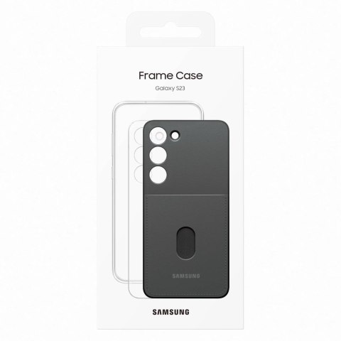 Etui pokrowiec z wymiennymi pleckami Samsung Galaxy S23 Frame Cover czarne Etui pokrowiec z wymiennymi pleckami Samsung Galaxy S23 Frame Cover czarne