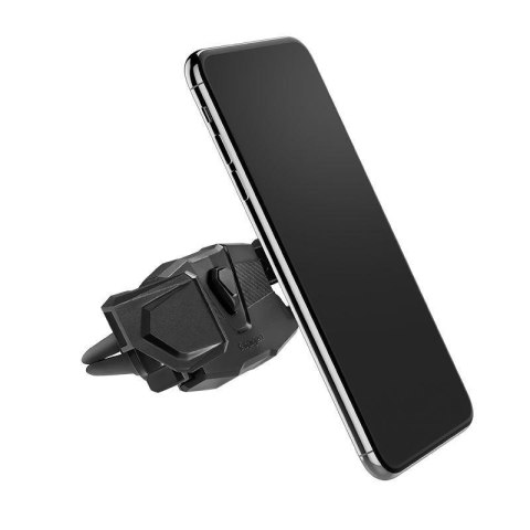 Uchwyt na telefon do kratki nawiewu w samochodzie Spigen Click.R czarny Uchwyt na telefon do kratki nawiewu w samochodzie Spigen Click.R czarny