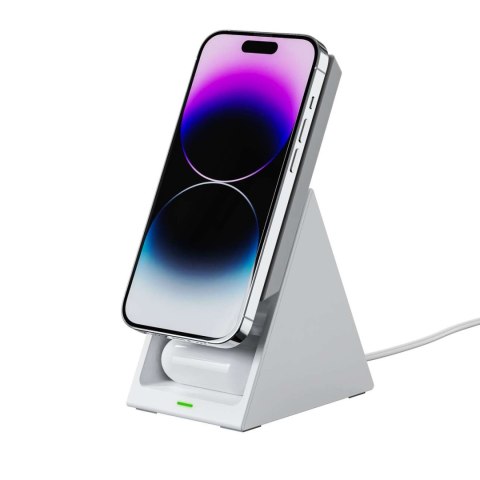 3w1 Stacja ładująca ładowarka indukcyjna Choetech T600 15W biała 3w1 Stacja ładująca ładowarka indukcyjna Choetech T600 15W biała