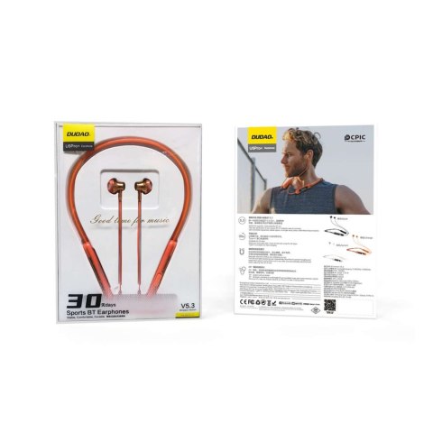 Bezprzewodowe słuchawki Dudao U5Pro+ Bluetooth 5.3 pomarańczowe Bezprzewodowe słuchawki Dudao U5Pro+ Bluetooth 5.3 pomarańczowe