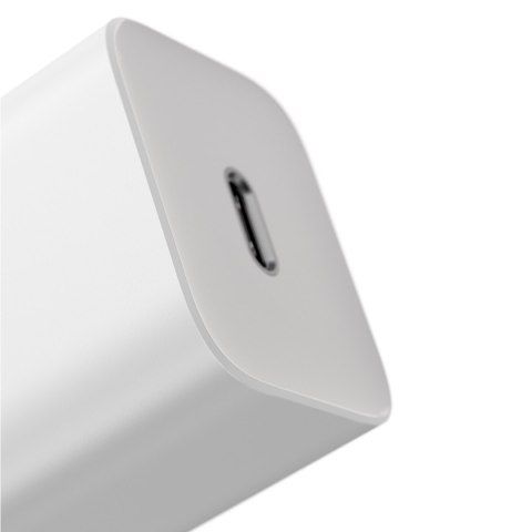 Szybka ładowarka sieciowa Si 25W 3A z kablem USB-C 1m biały Szybka ładowarka sieciowa Si 25W 3A z kablem USB-C 1m biały