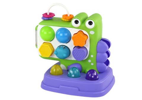 Dinozaur Panel Edukacyjny Whac-A-Mole Sorter Gra Dla Dzieci Fioletowy Dinozaur Panel Edukacyjny Whac-A-Mole Sorter Gra Dla Dzieci Fioletowy
