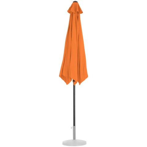 Parasol ogrodowy okrągły duży uchylny z korbką śr. 300 cm pomarańczowy Parasol ogrodowy okrągły duży uchylny z korbką śr. 300 cm pomarańczowy