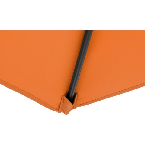 Parasol ogrodowy okrągły duży uchylny z korbką śr. 300 cm pomarańczowy Parasol ogrodowy okrągły duży uchylny z korbką śr. 300 cm pomarańczowy