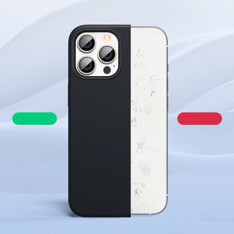 Gumowe elastyczne silikonowe etui pokrowiec iPhone 13 Pro Max czarny Gumowe elastyczne silikonowe etui pokrowiec iPhone 13 Pro Max czarny