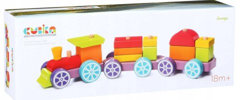 POCIĄG LOKOMOTYWA WAGONIKI DREWNIANY KLOCKI CIUCHC POCIĄG LOKOMOTYWA WAGONIKI DREWNIANY KLOCKI CIUCHC