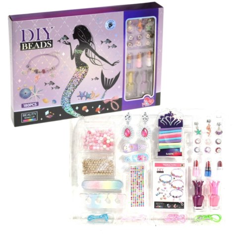 ZESTAW DO ROBIENIA BIŻUTERII BRANSOLETEK DIY KORALIKI CHARMS MAKEUP LAKIERY ZESTAW DO ROBIENIA BIŻUTERII BRANSOLETEK DIY KORALIKI CHARMS MAKEUP LAKIERY