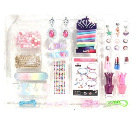 ZESTAW DO ROBIENIA BIŻUTERII BRANSOLETEK DIY KORALIKI CHARMS MAKEUP LAKIERY ZESTAW DO ROBIENIA BIŻUTERII BRANSOLETEK DIY KORALIKI CHARMS MAKEUP LAKIERY