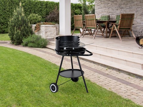 Grill ogrodowy okrągły ruszt z regulacją wysokości rusztu Grill ogrodowy okrągły ruszt z regulacją wysokości rusztu
