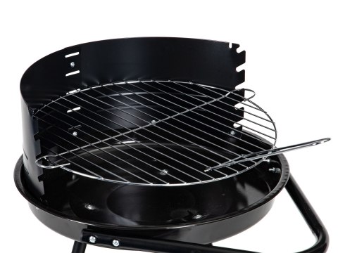 Grill ogrodowy okrągły ruszt z regulacją wysokości rusztu Grill ogrodowy okrągły ruszt z regulacją wysokości rusztu