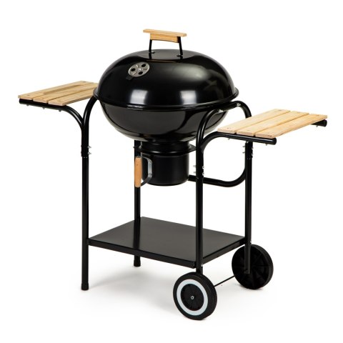 Grill ogrodowy węglowy z pokrywą i półkami ruszt popielnik Grill ogrodowy węglowy z pokrywą i półkami ruszt popielnik