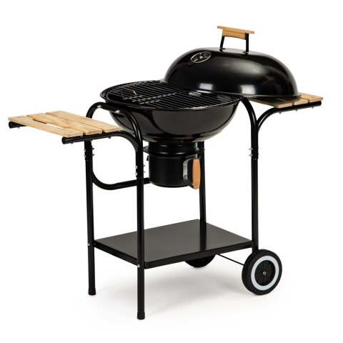 Grill ogrodowy węglowy z pokrywą i półkami ruszt popielnik Grill ogrodowy węglowy z pokrywą i półkami ruszt popielnik
