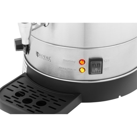 Warnik podgrzewacz do wody z podwójnymi ściankami i ociekaczem 19.7 L 2500 W srebrny Warnik podgrzewacz do wody z podwójnymi ściankami i ociekaczem 19.7 L 2500 W srebrny