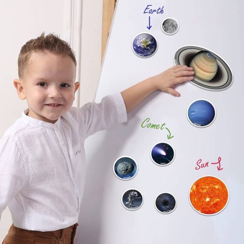 ZESTAW MAGNESÓW MEGA KOSMOS PLANETY SŁOŃCE KSIĘŻYC ZESTAW MAGNESÓW MEGA KOSMOS PLANETY SŁOŃCE KSIĘŻYC