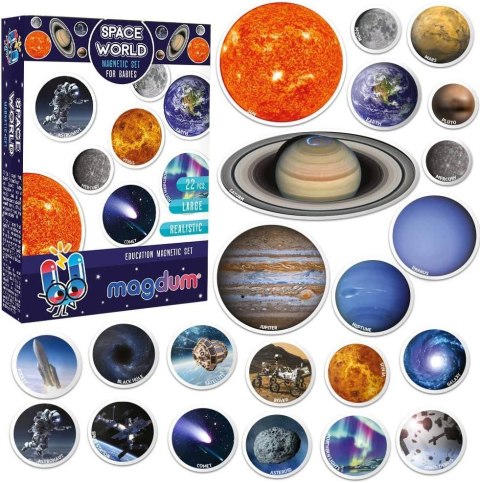 ZESTAW MAGNESÓW MEGA KOSMOS PLANETY SŁOŃCE KSIĘŻYC ZESTAW MAGNESÓW MEGA KOSMOS PLANETY SŁOŃCE KSIĘŻYC