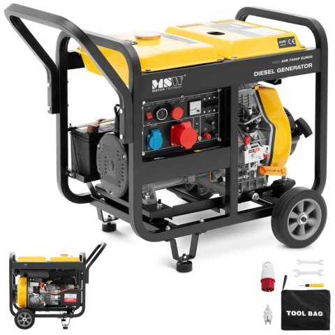 Agregat prądotwórczy generator prądu Diesel 12.5 l 230/400 V 7500 W AVR Euro 5 Agregat prądotwórczy generator prądu Diesel 12.5 l 230/400 V 7500 W AVR Euro 5