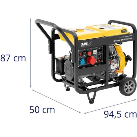 Agregat prądotwórczy generator prądu Diesel 12.5 l 230/400 V 7500 W AVR Euro 5 Agregat prądotwórczy generator prądu Diesel 12.5 l 230/400 V 7500 W AVR Euro 5