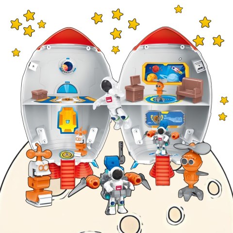 DOMEK DLA LALEK RAKIETA ŁAZIK ASTRONAUCI KOSMICI ROBOTY GALAKTYKA DOMEK DLA LALEK RAKIETA ŁAZIK ASTRONAUCI KOSMICI ROBOTY GALAKTYKA