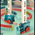 KOLEJKA POCIĄG LOKOMOTYWA UKŁADAJĄCA KLOCKI DOMINO MUZYKA FIGURKA KAKTUS