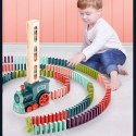 KOLEJKA POCIĄG LOKOMOTYWA UKŁADAJĄCA KLOCKI DOMINO MUZYKA FIGURKA KAKTUS