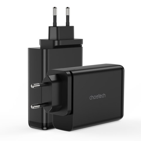 Ładowarka zasilacz GaN 140W 4 porty 2x USB-C + 2x USB - czarna Ładowarka zasilacz GaN 140W 4 porty 2x USB-C + 2x USB - czarna