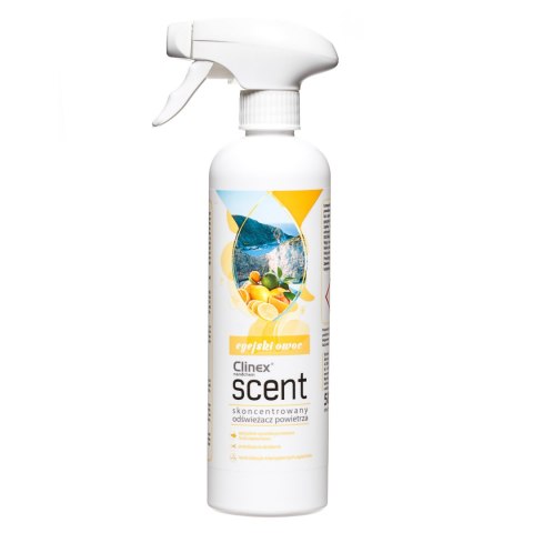 Skoncentrowany odświeżacz powietrza rozpylany na powierzchnie CLINEX Scent - Egejski Owoc 500ML Skoncentrowany odświeżacz powietrza rozpylany na powierzchnie CLINEX Scent - Egejski Owoc 500ML