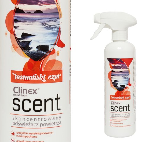 Skoncentrowany odświeżacz powietrza rozpylany na powierzchnie CLINEX Scent - Tasmański Czar 500ML Skoncentrowany odświeżacz powietrza rozpylany na powierzchnie CLINEX Scent - Tasmański Czar 500ML