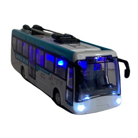 TROLEJBUS ZDALNIE STEROWANY POJAZD KOMUNIKACJA MIEJSKA EFEKTY ŚWIETLNE TROLEJBUS ZDALNIE STEROWANY POJAZD KOMUNIKACJA MIEJSKA EFEKTY ŚWIETLNE