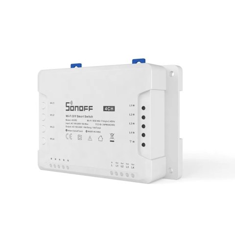 Inteligentny 4-kanałowy przekaźnik przełącznik prądu WiFi biały 4CHR3 Inteligentny 4-kanałowy przekaźnik przełącznik prądu WiFi biały 4CHR3
