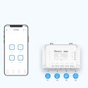 Inteligentny 4-kanałowy przekaźnik przełącznik prądu WiFi biały 4CHR3