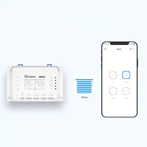Inteligentny 4-kanałowy przekaźnik przełącznik prądu WiFi biały 4CHR3 Inteligentny 4-kanałowy przekaźnik przełącznik prądu WiFi biały 4CHR3